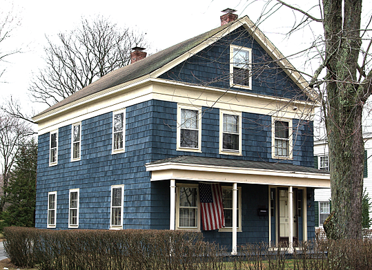 altered Greek Revival home