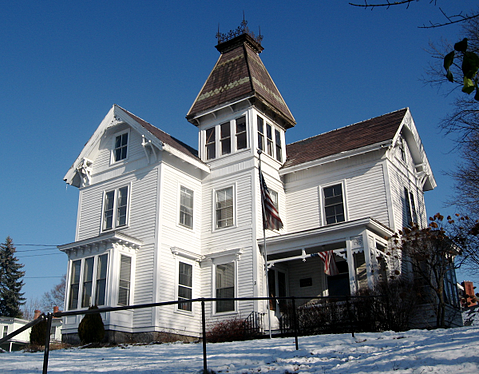 Eastlake house painted white