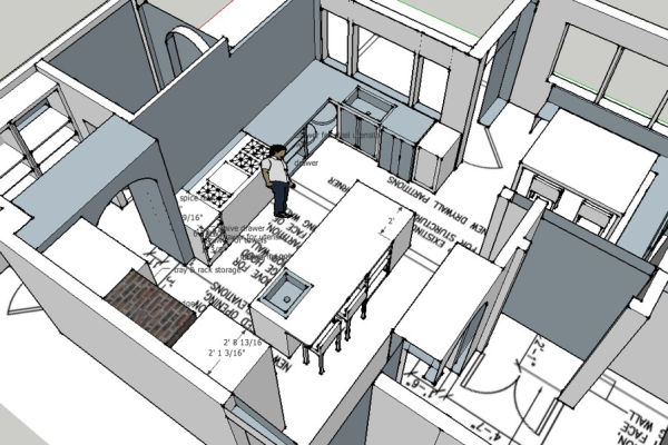 kitchen sketchup view